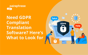 gdpr compliant translation software