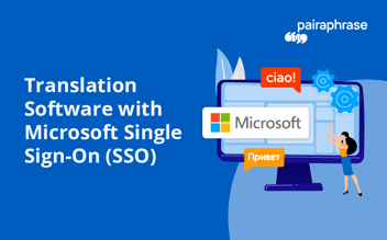 translation software with microsoft single sign-on (sso)