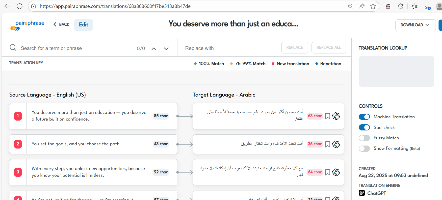English to arabic document translation software