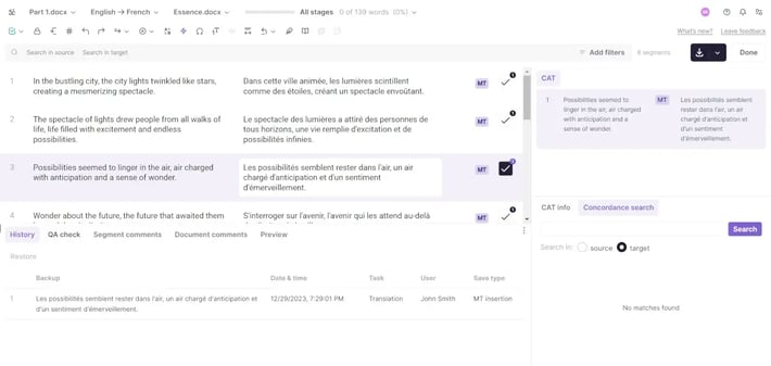 smartcat editor