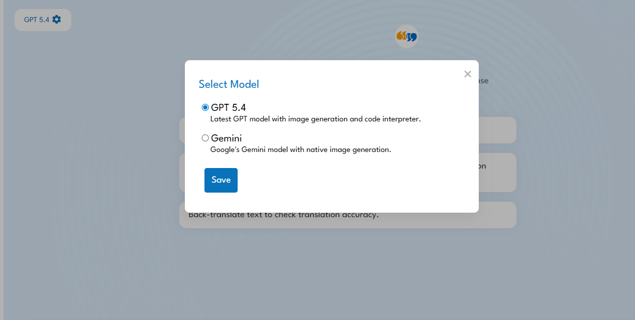 AI models in PairaphraseGPT