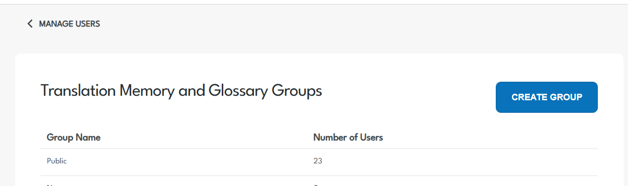 manage Translation Memory and glossaries