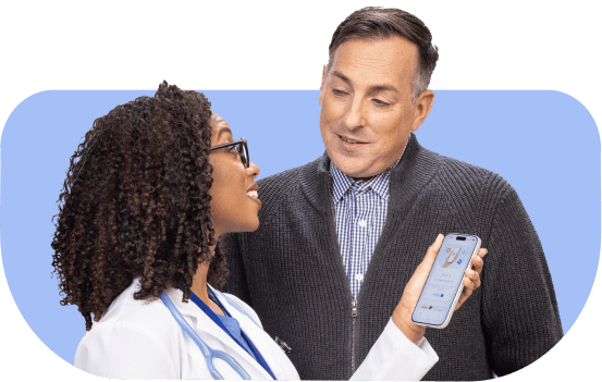 Doctor and patient using PairaVoice real-time translation app