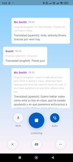 PairaVoice App: Translate iep meeting