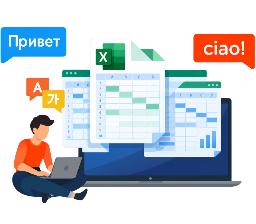 Excel translation software