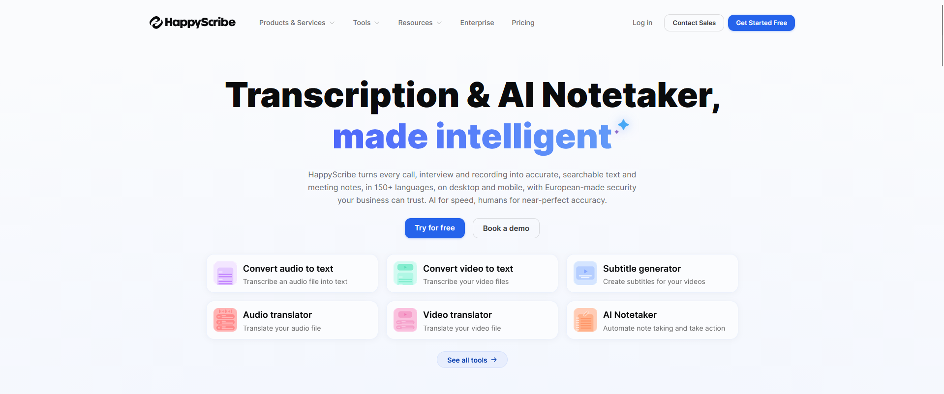 happyscribe transcription application