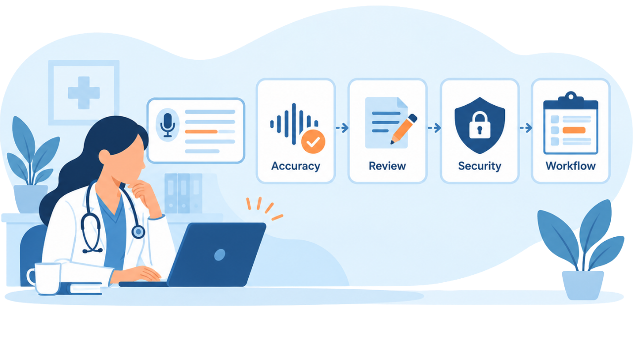 Medical transcription app for doctors