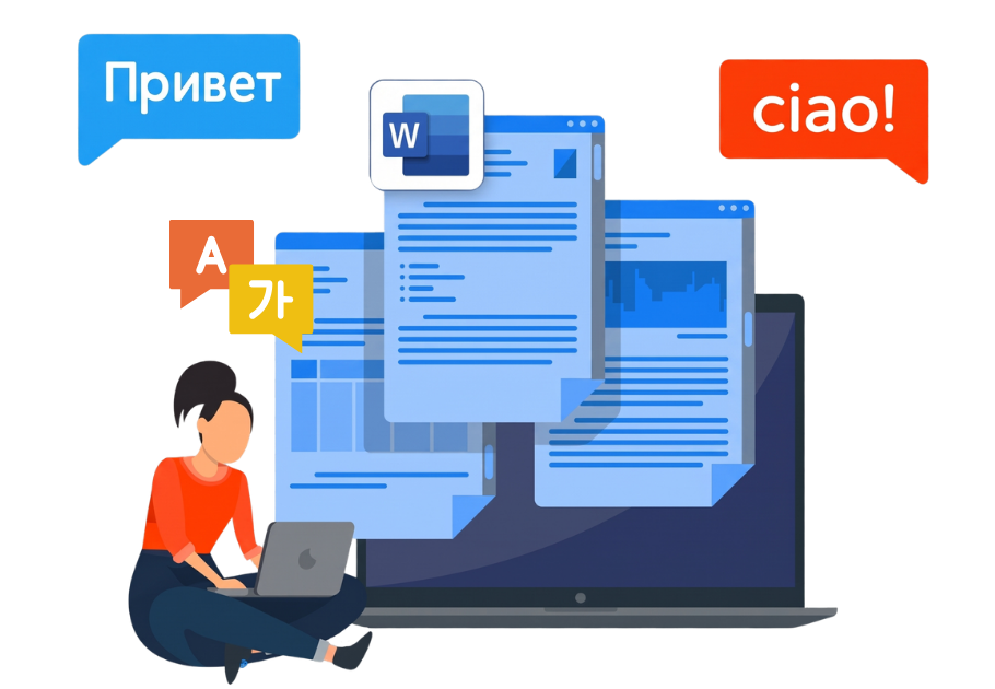 Word document translation software