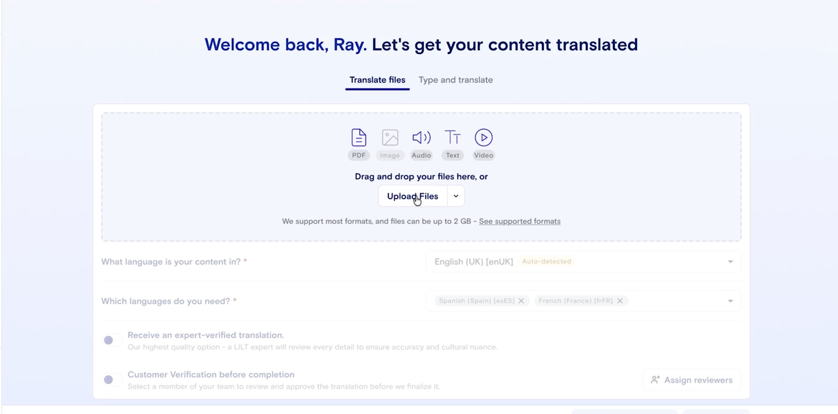 AI-assisted translation platform