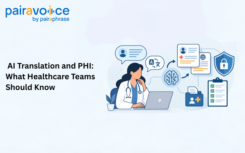 AI Translation and PHI