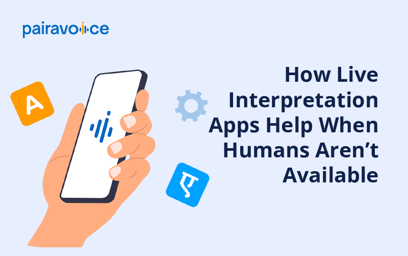 How Live Interpretation Apps Help When Humans Aren’t Available