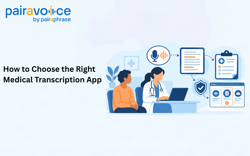 Choosing the right medical transcription app for healthcare